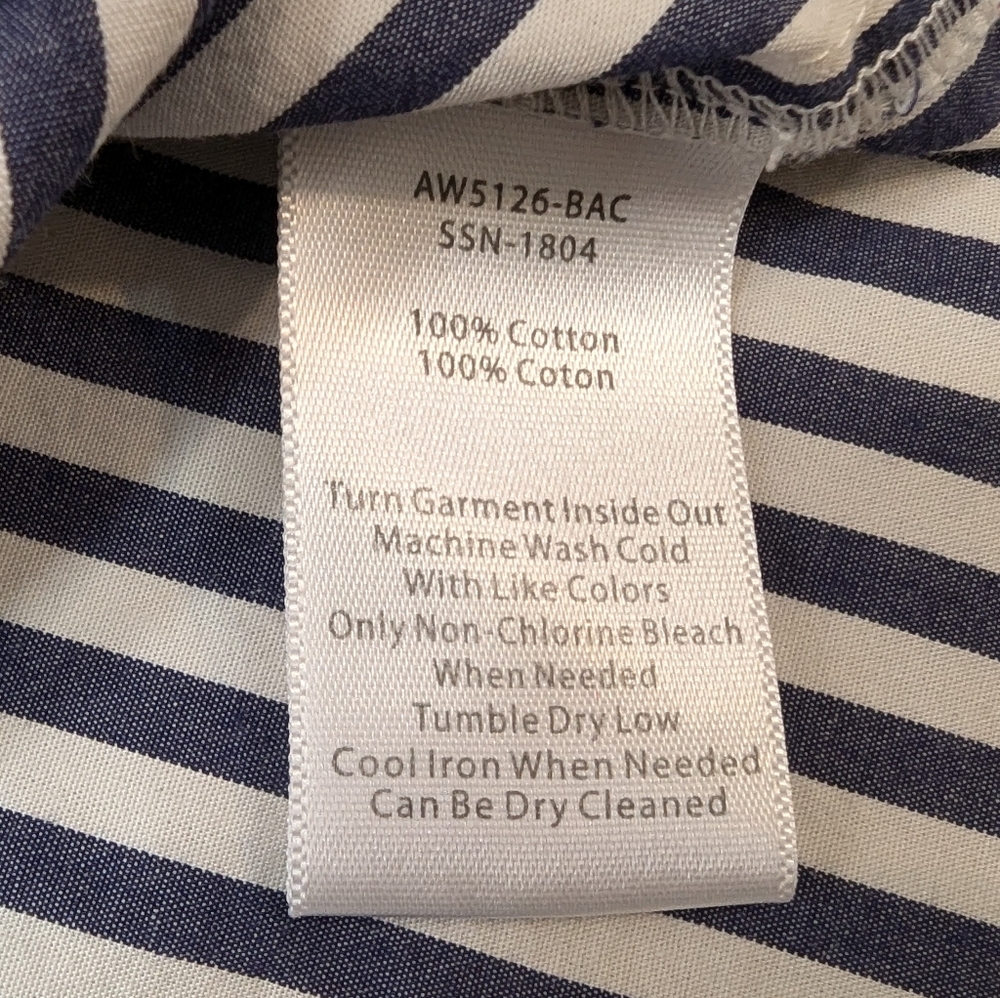 ATM Anthony Thomas Melillo Railroad Stripe Boyfriend Shirt Size XS - Picture 10 of 11